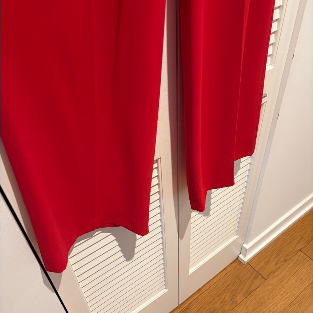 Zara Red Wide-Leg Women's Pants - Picture 5 of 5